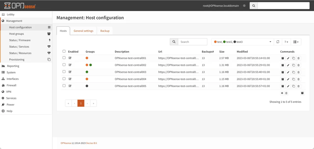 OPNcentral — gestion multi-sites centralisée des pare-feux OPNsense